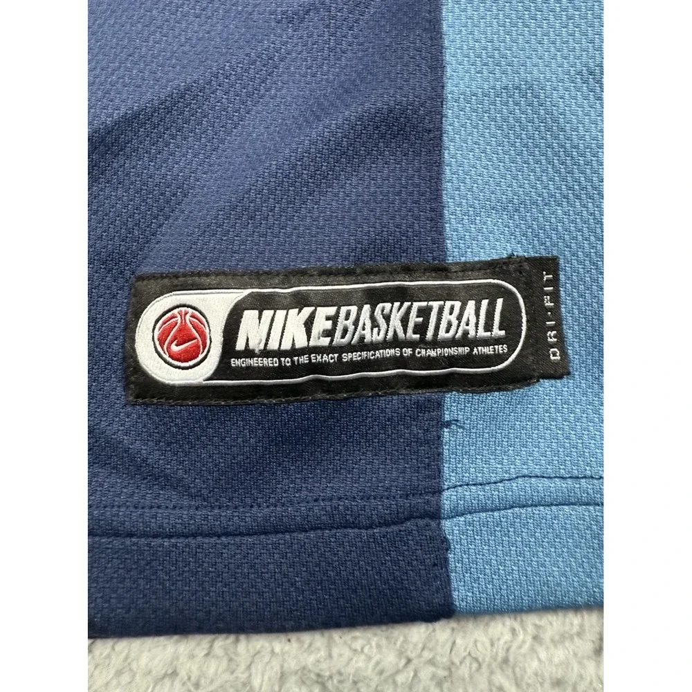 Vintage Y2K Nike Basketball Jersey Mens Large Blue‎ Swoosh Sleeveless Tank Top - Picture 5 of 8